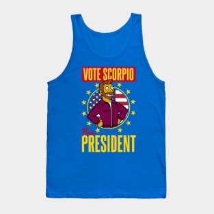 Vote Scorpio for President Globex Corporation Tank Top